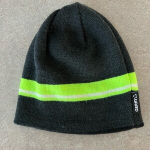 Gerry Black and Neon Green Beanie